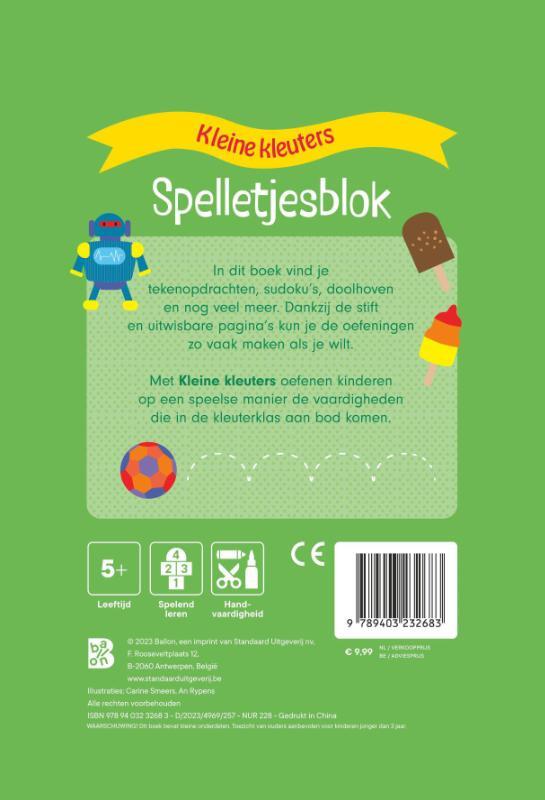 Spelletjesblok met viltstift 5+ 2