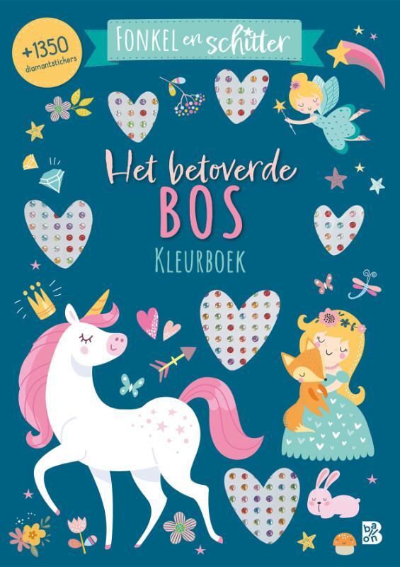 Omslag van boek: Het betoverde bos kleurboek