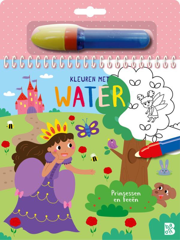 Omslag van boek: Kleuren met water Prinsessen en feeën
