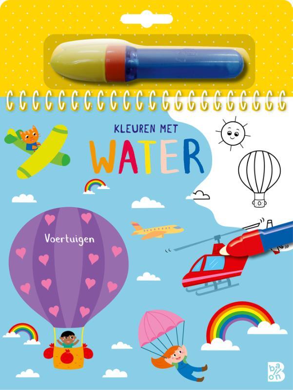 Omslag van boek: Kleuren met water Voertuigen