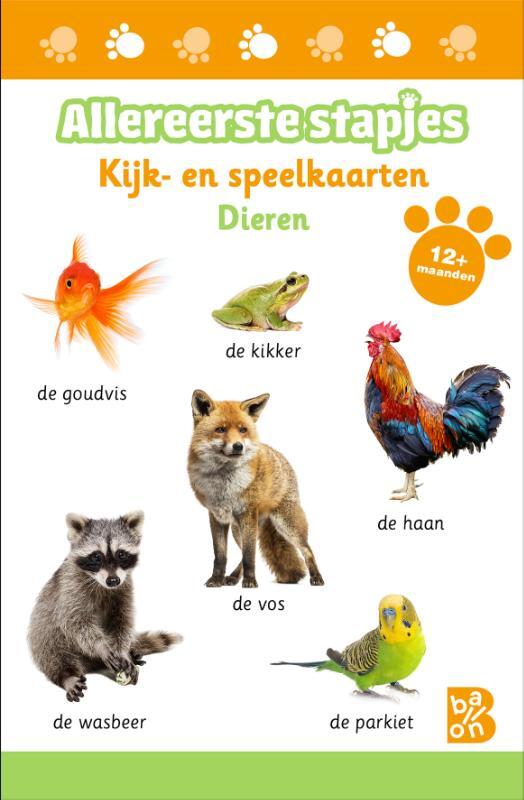 Omslag van boek: Kijk- en speelkaarten dieren