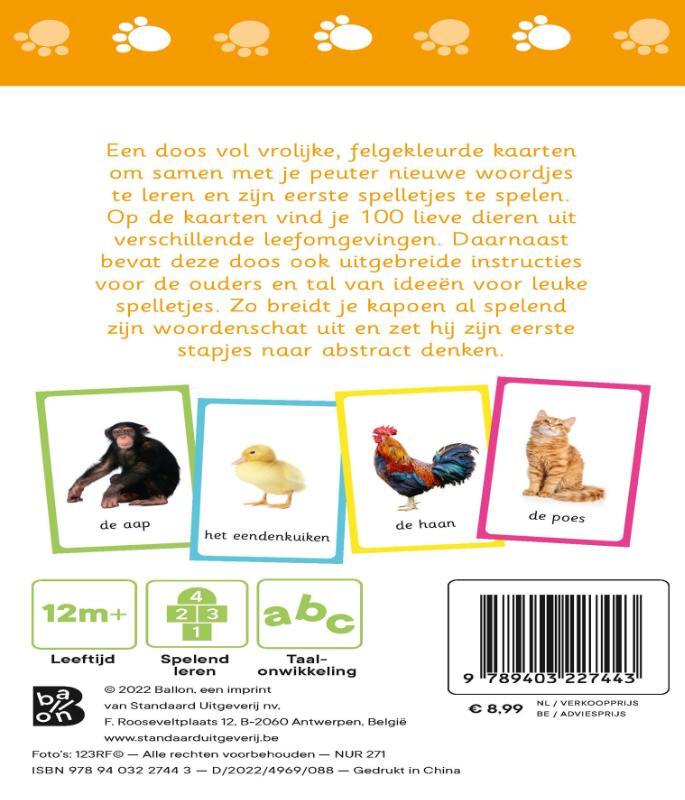 Kijk- en speelkaarten dieren 2
