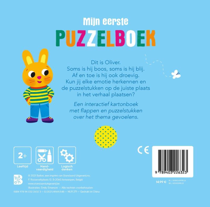 Puzzelboek: Blij, bang, boos 2