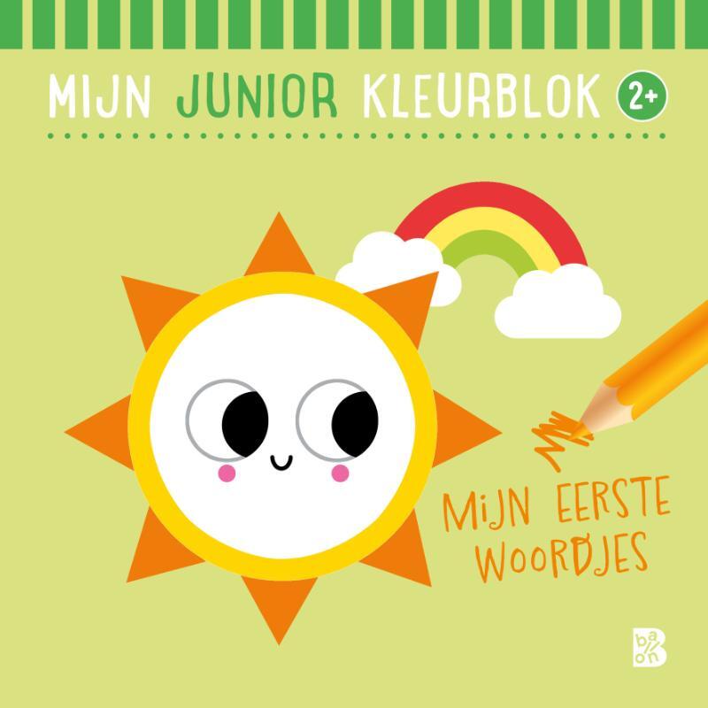 Omslag van boek: Mijn junior kleurblok mijn eerste woordjes