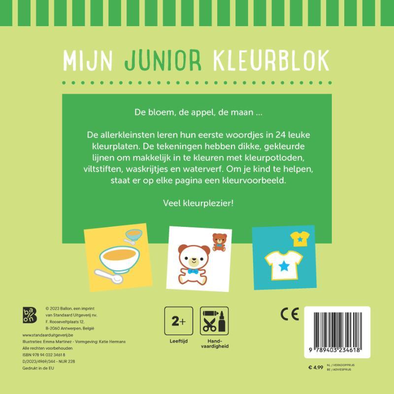 Mijn junior kleurblok mijn eerste woordjes 2