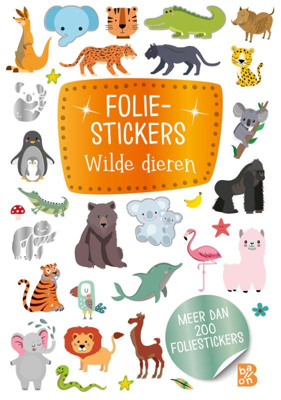 Omslag van boek: Foliestickers - Wilde dieren