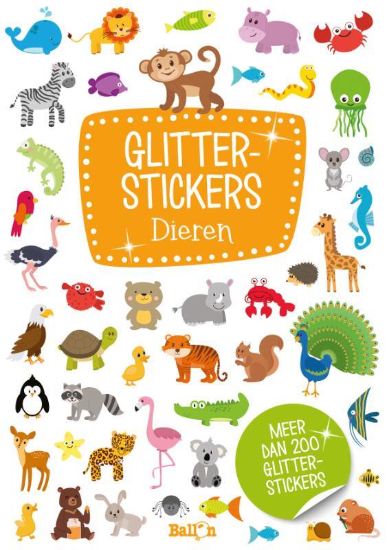 Omslag van boek: Glitterstickers Dieren