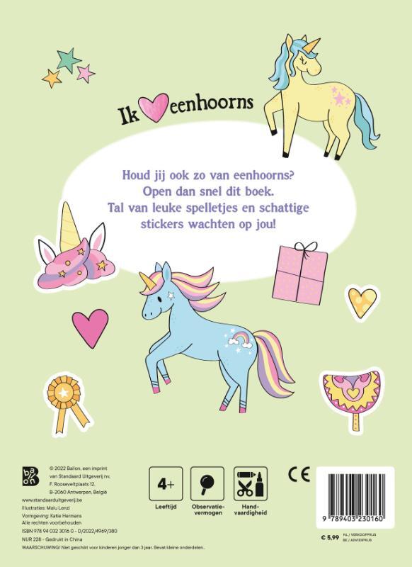 Eenhoorns, plak en speel 2