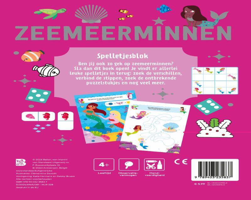 Zeemeerminnen: Spelletjesblok 2