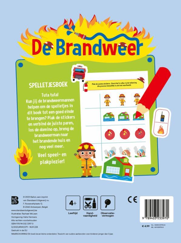De brandweer spelletjesboek 2