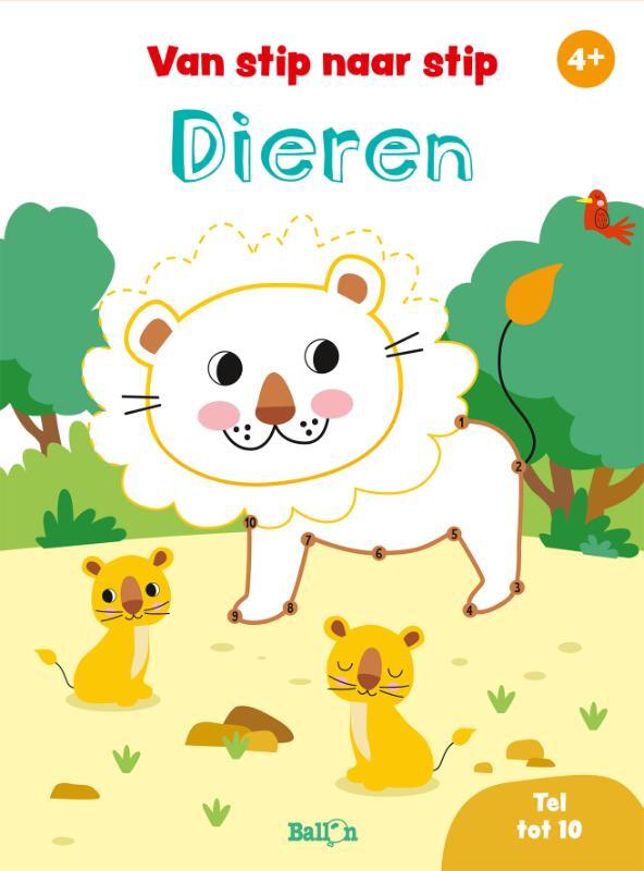 Omslag van boek: Van stip naar stip tot 10 dieren