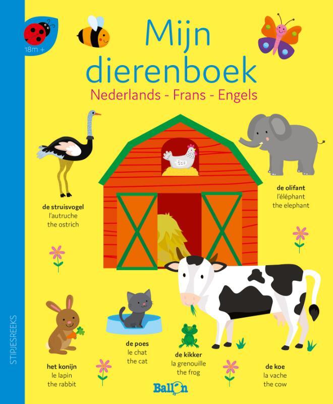 Omslag van boek: Mijn dierenboek - Nederlands, Frans, Engels