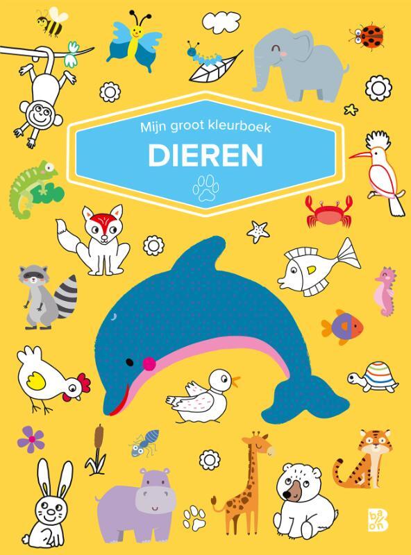 Omslag van boek: Mijn groot kleurboek dieren
