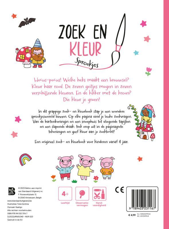 Zoek en kleur Sprookjes 2