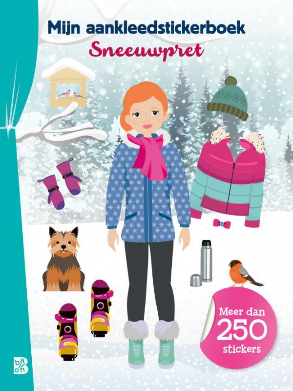 Omslag van boek: Mijn aankleedstickerboek: sneeuwpret