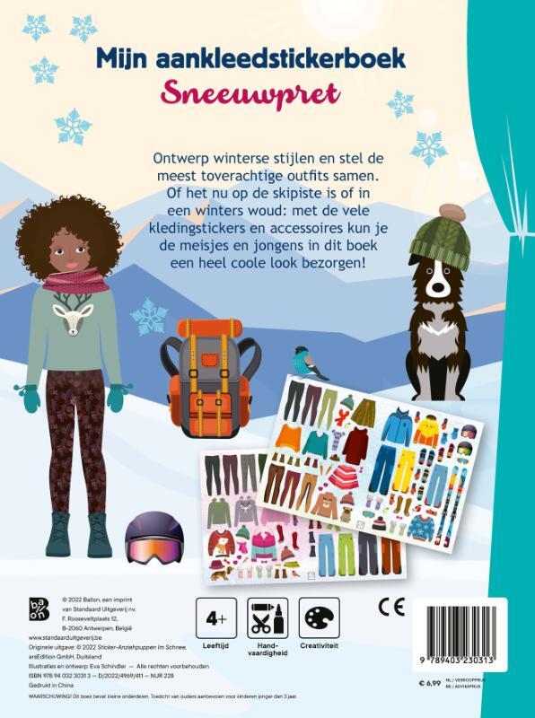 Mijn aankleedstickerboek: sneeuwpret 2