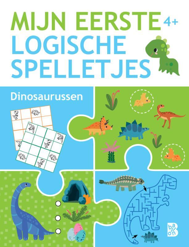 Omslag van boek: 4+ Dino'sMijn eerste logische spelletjes