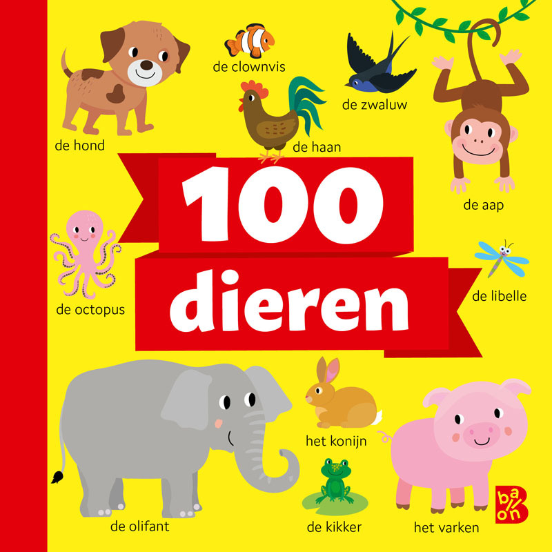 Omslag van boek: 100 dieren