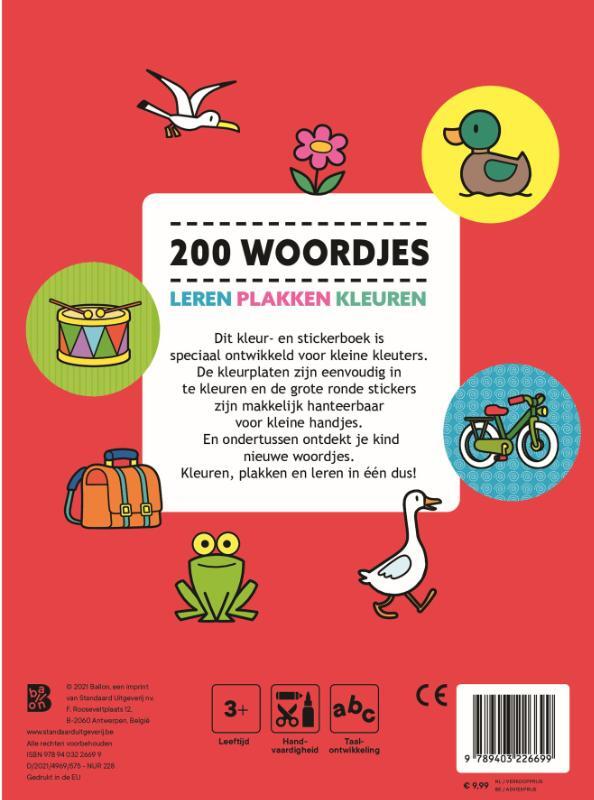200 woordjes leren, plakken en kleuren 2
