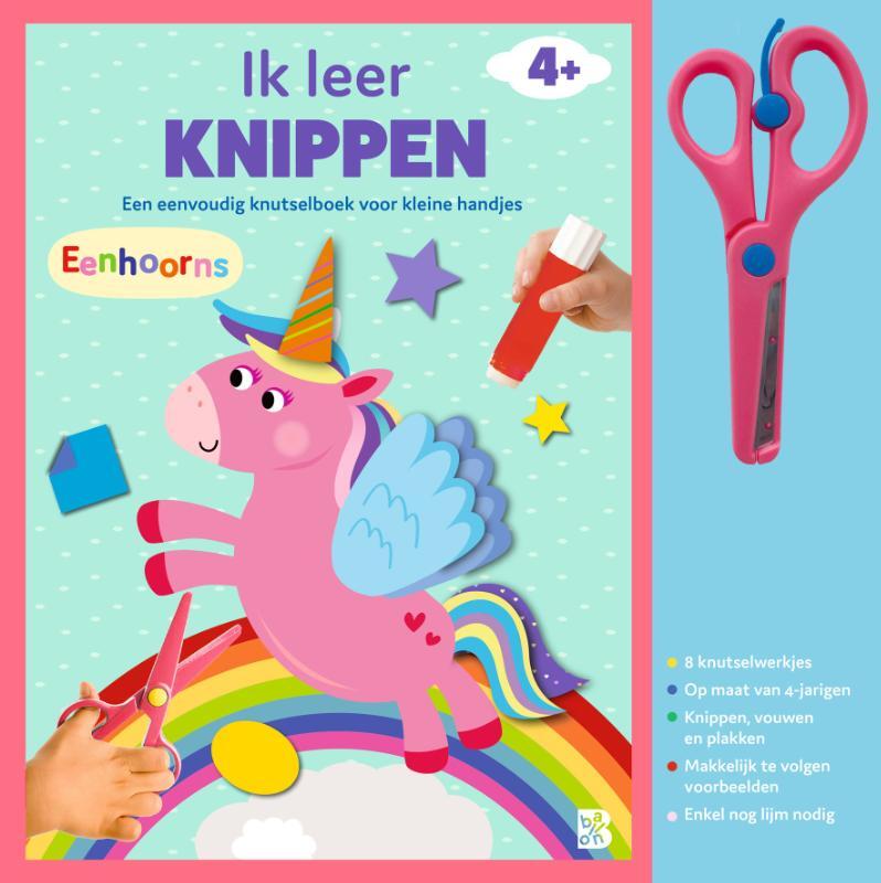 Omslag van boek: Knutselboek met schaartje: Eenhoorns