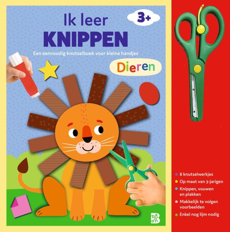 Omslag van boek: Knutselboek met schaartje: Dieren