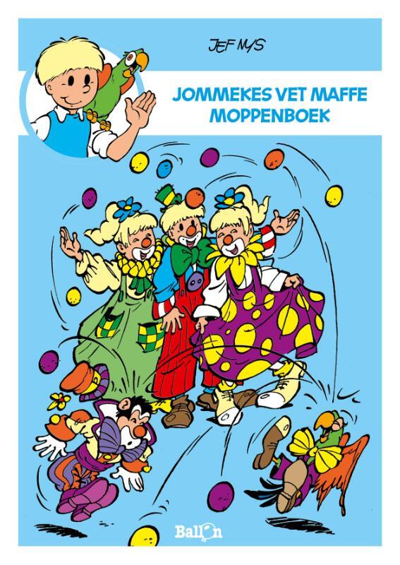 Omslag van boek: Jommekes vet maffe moppenboek