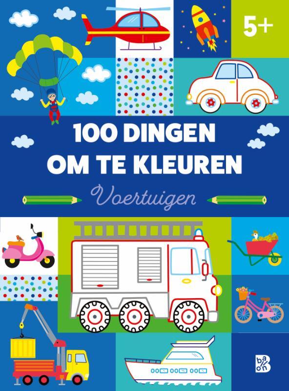 Omslag van boek: 100 dingen om te kleuren: voertuigen
