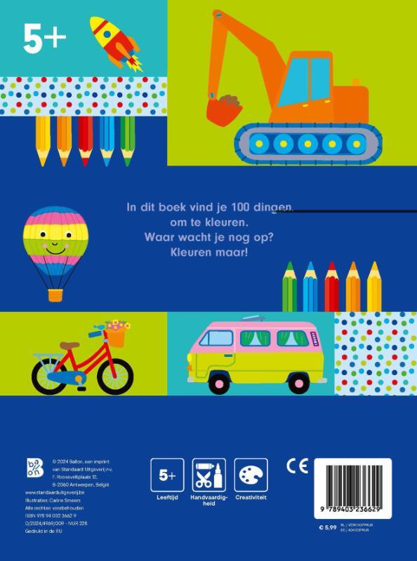 100 dingen om te kleuren: voertuigen 2