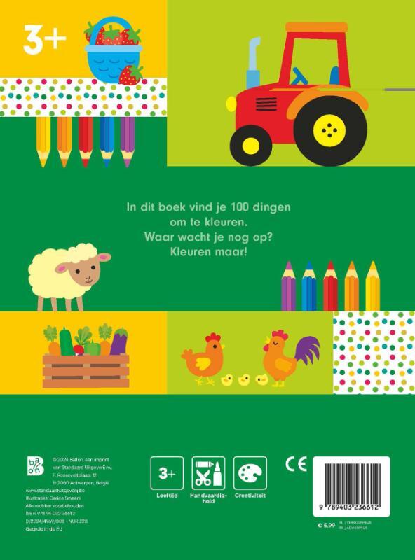 100 dingen om te kleuren: boerderij 2