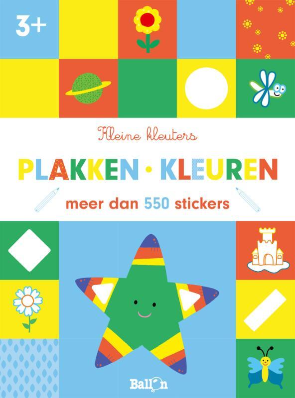 Omslag van boek: Plakken en kleuren 3+