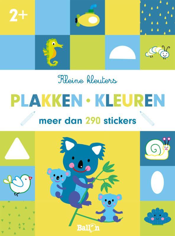 Omslag van boek: Plakken en kleuren 2+