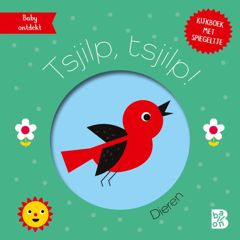 Omslag van boek: Kijkboekje met spiegeltje: Tsjilp, tsjilp!