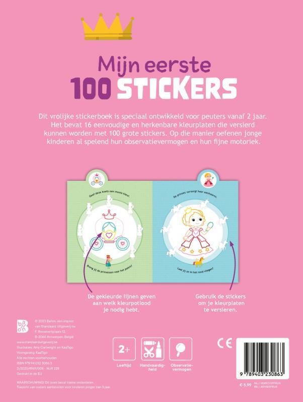 Mijn eerste 100 stickers: prinsessen 2