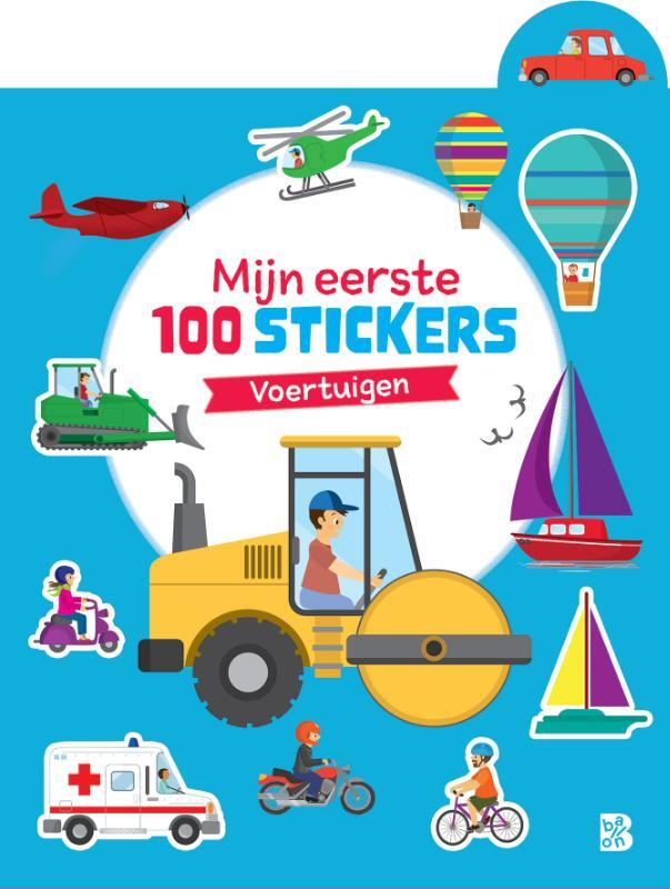 Omslag van boek: Mijn eerste 100 stickers: voertuigen