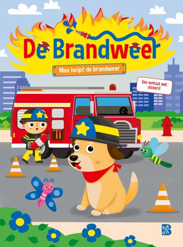 Omslag van boek: Max helpt de brandweer
