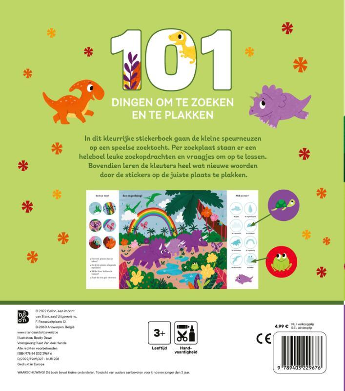 101 dingen om te zoeken en te plakken: Dino's 2