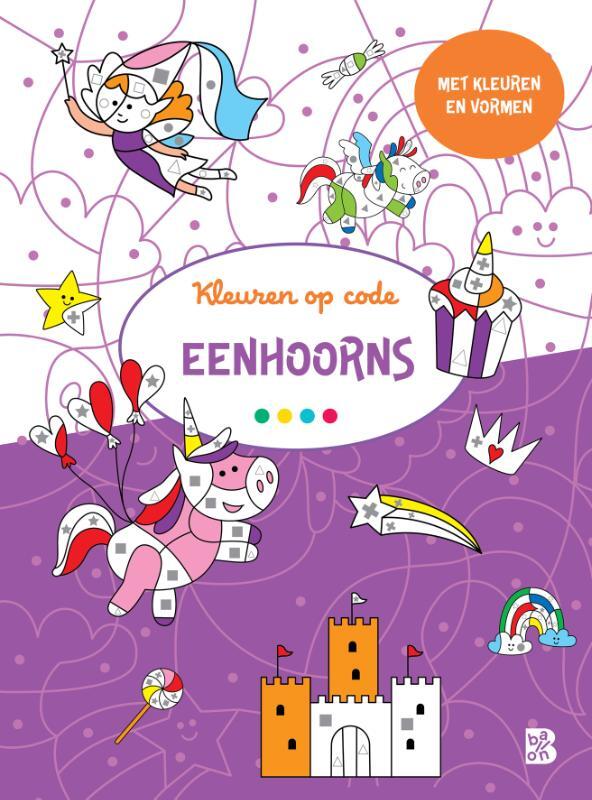 Omslag van boek: 3+Kleuren op code: Eenhoorns