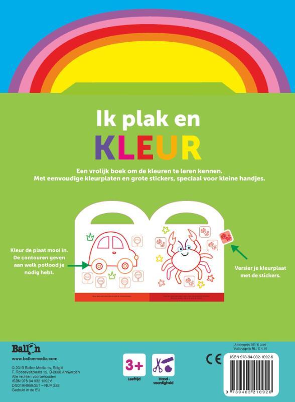Ik plak en kleur 3+ (kikker groen) 2