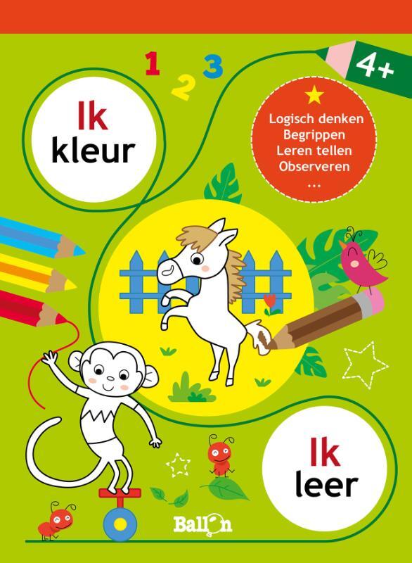 Omslag van boek: 4+Ik kleur ik leer