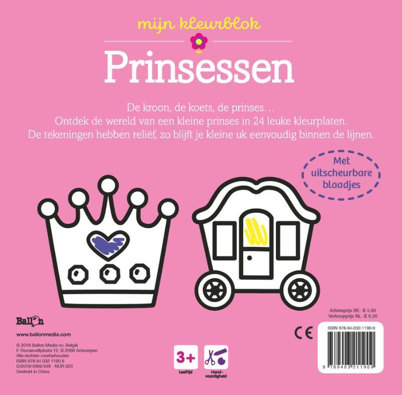 3+Mijn kleurblok Prinsessen 2