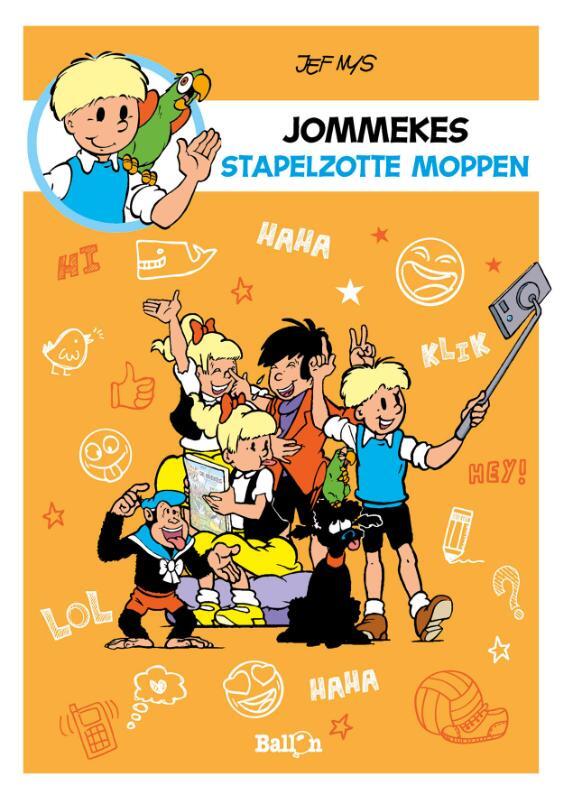 Omslag van boek: Jommekes stapelzotte moppenboek