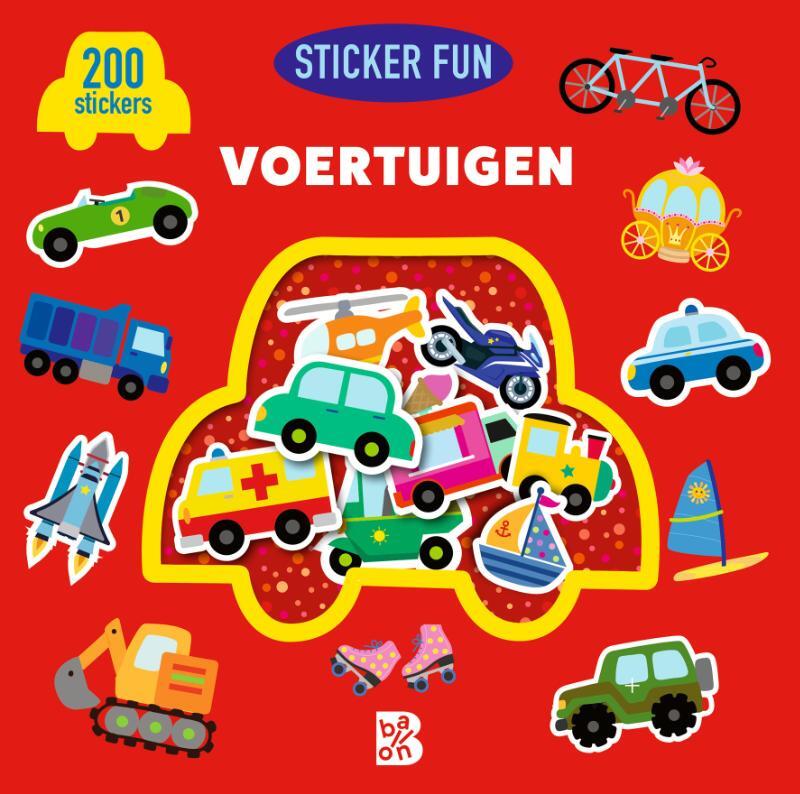 Omslag van boek: Sticker Fun: Voertuigen 200 stickers 3-4 jaar
