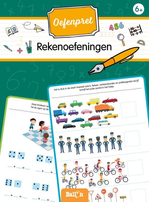 Omslag van boek: 6+Rekenoefeningen