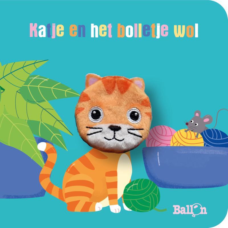 Omslag van boek: Katje en het bolletje wol