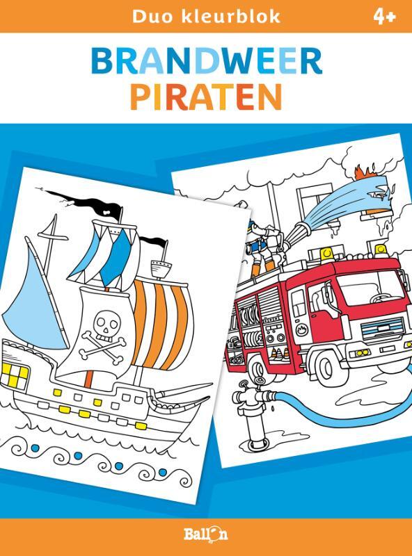 Omslag van boek: Brandweer en piraten