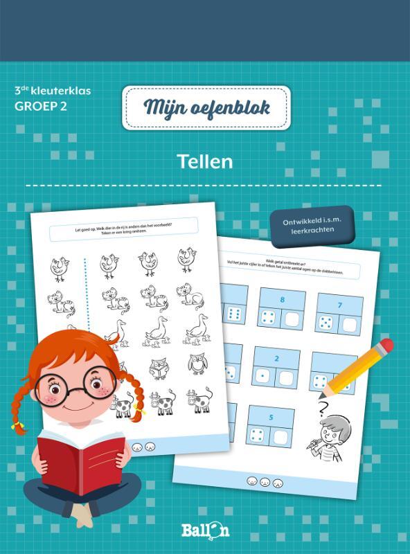 Omslag van boek: 3de kleuterklas - groep 2Tellen