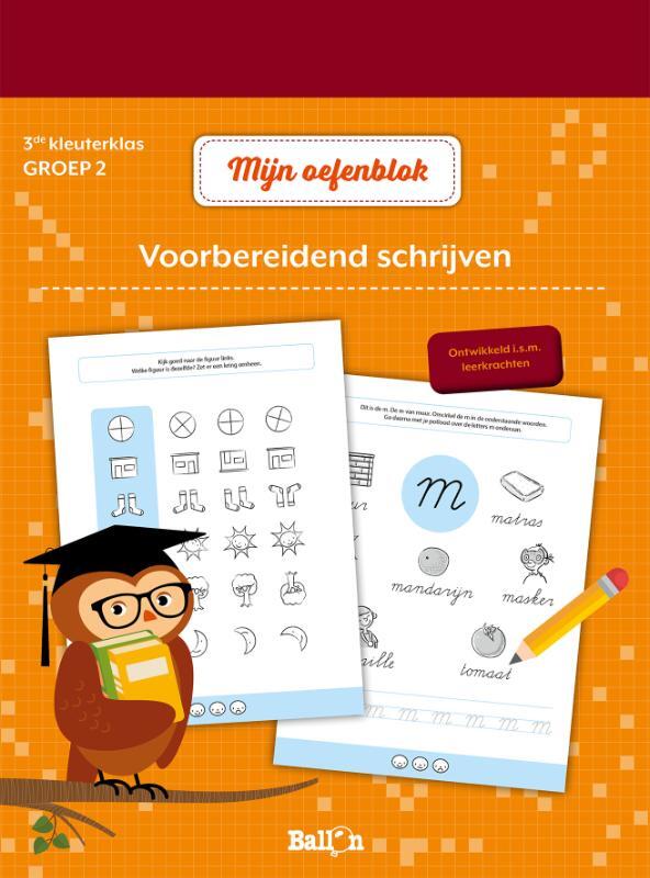 Omslag van boek: 3de kleuterklas-groep 2Voorbereidend schrijven