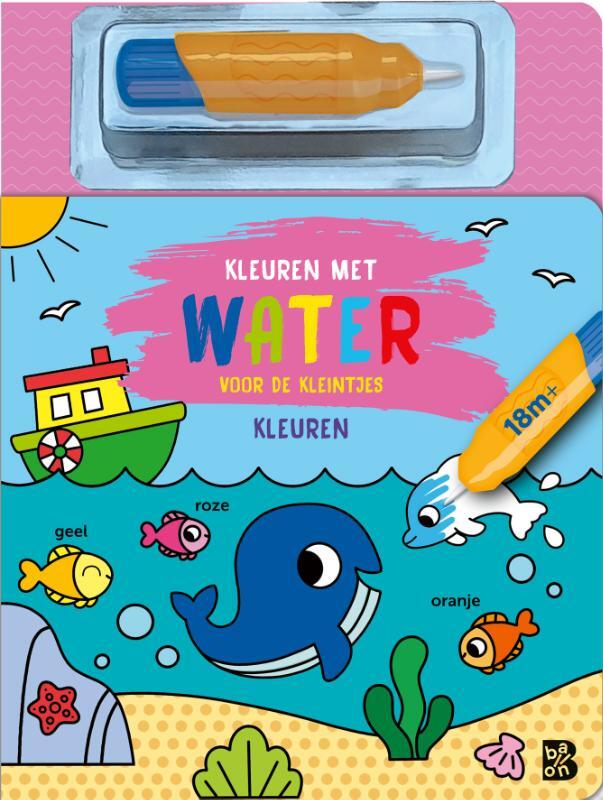 Omslag van boek: Kleuren met water voor de kleintjes: Kleuren