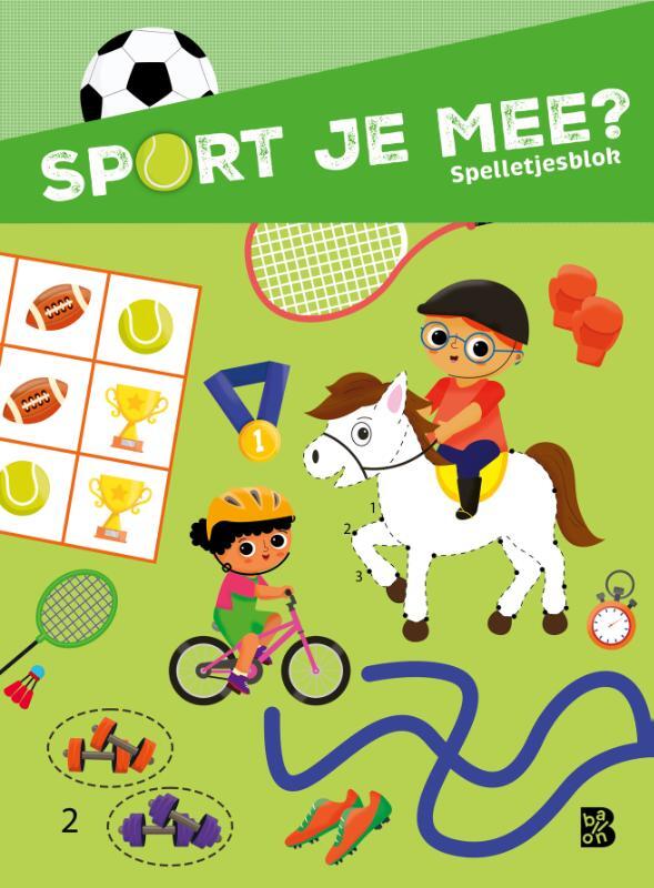 Omslag van boek: Sport je mee? Spelletjesblok
