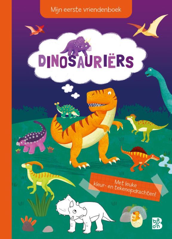 Omslag van boek: Eerste vriendenboek voor kleuters: dino's